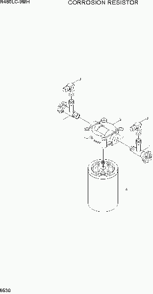 9530  CORROSION RESISTOR   Hyundai R480LC-9MH