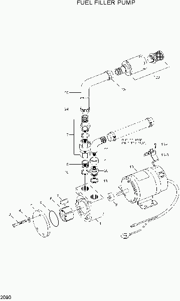 2090  FUEL FILLER PUMP   Hyundai R500LC-7A