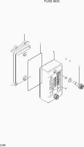 2100  FUSE BOX   Hyundai R500LC-7A