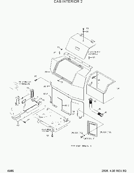 6085  CAB INTERIOR 2   Hyundai R500LC-7