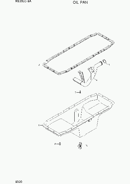 9320    ()   Hyundai R520LC-9A