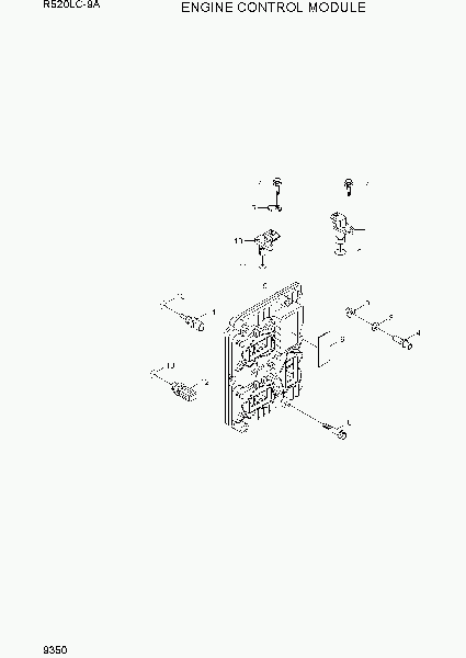 9350  ENGINE CONTROL MODULE   Hyundai R520LC-9A