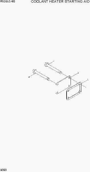 9050  COOLANT HEATER STARTING AID   Hyundai R520LC-9S