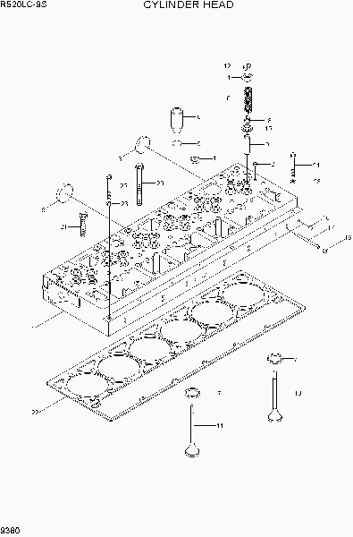 9380       Hyundai R520LC-9S