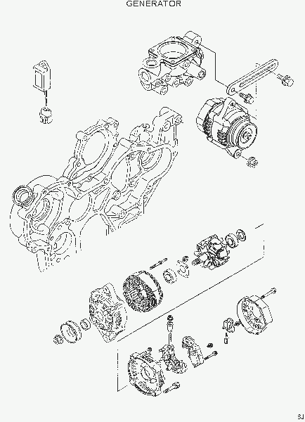 9150  GENERATOR   Hyundai R55-7