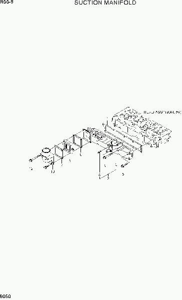 9050  SUCTION MANIFOLD   Hyundai R55-9