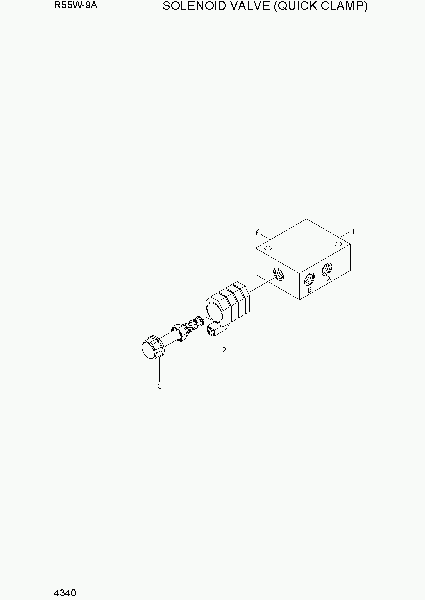 4340  SOLENOID VALVE(OUICK CLAMP)   Hyundai R55W-9A