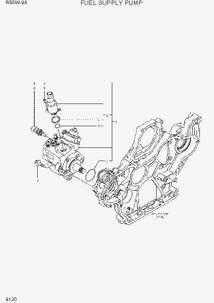 9120  FUEL SUPPLY PUMP   Hyundai R55W-9A