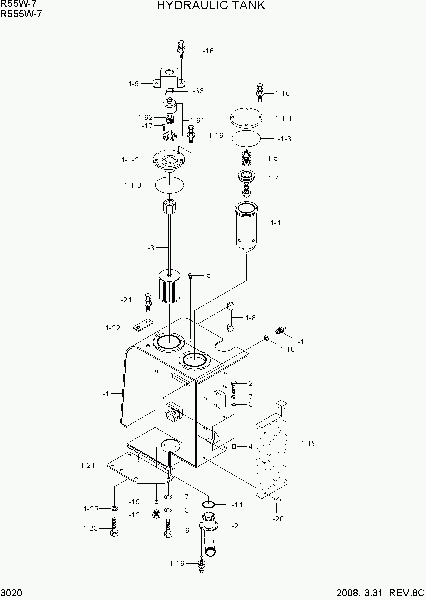 3020     Hyundai R55W-7