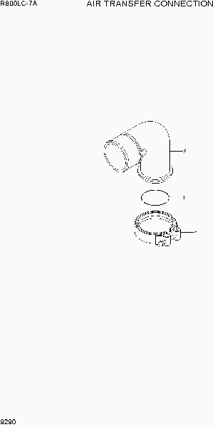 9290  AIR TRANSFER CONNECTION   Hyundai R800LC-7A