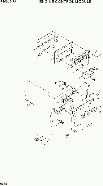 9370  ENGINE CONTROL MODULE   Hyundai R800LC-7A