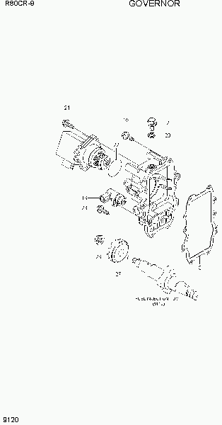 9120  GOVERNOR   Hyundai R80CR-9