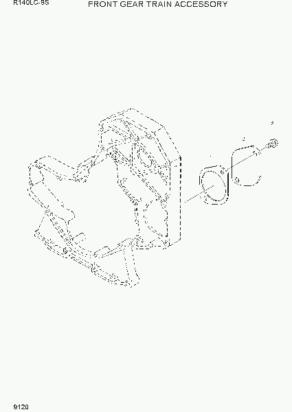 9120  FRONT GEAR TRAIN ACCESSORY   Hyundai R140LC-9S(BRAZIL)