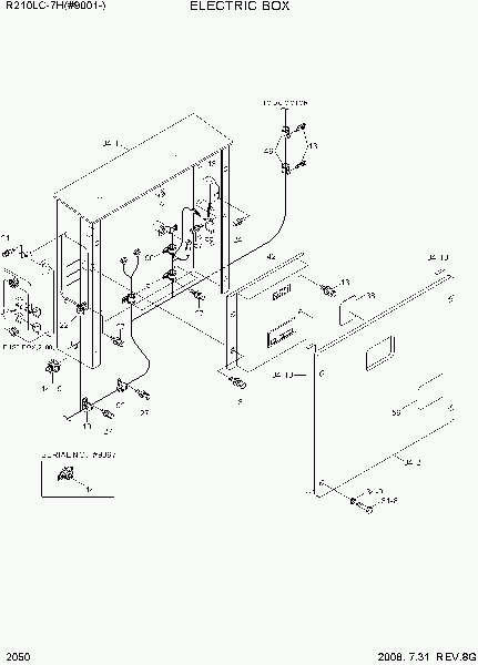2050  ELECTRIC BOX   Hyundai R210LC-7H(#9001-)