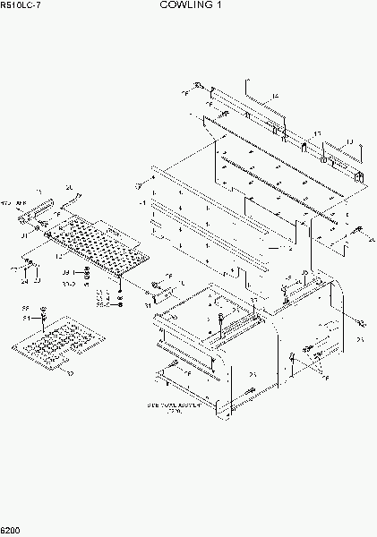 6200  COWLING 1   Hyundai R510LC-7(INDIA)