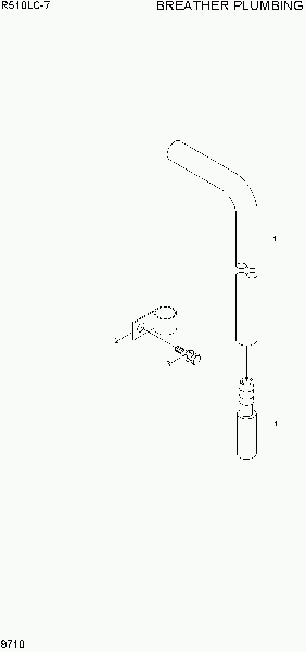 9710  BREATHER PLUMBING   Hyundai R510LC-7(INDIA)