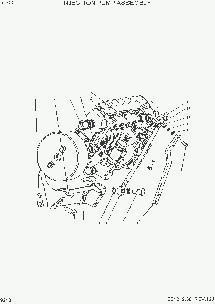 9210 INJECTION PUMP ASSEMBLY
