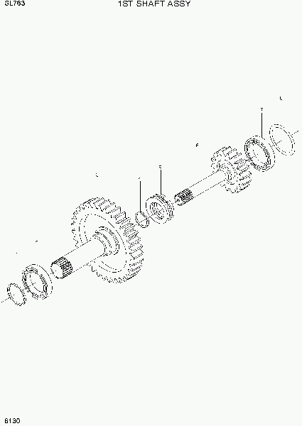 6130 1ST SHAFT ASSY