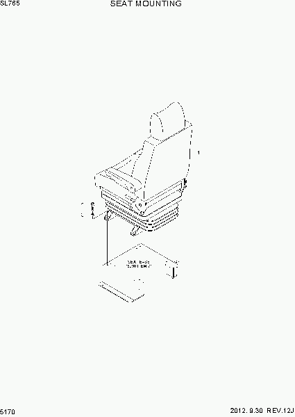 5170 SEAT & MOUNTING