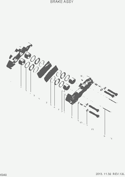 6340 BRAKE ASSY